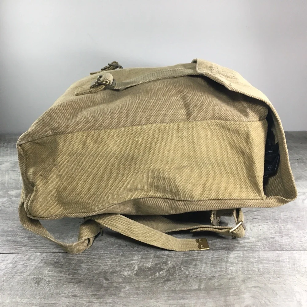 Vintage WWII WW2 Era Army Canvas Rucksack Backpack Field Military British Pack